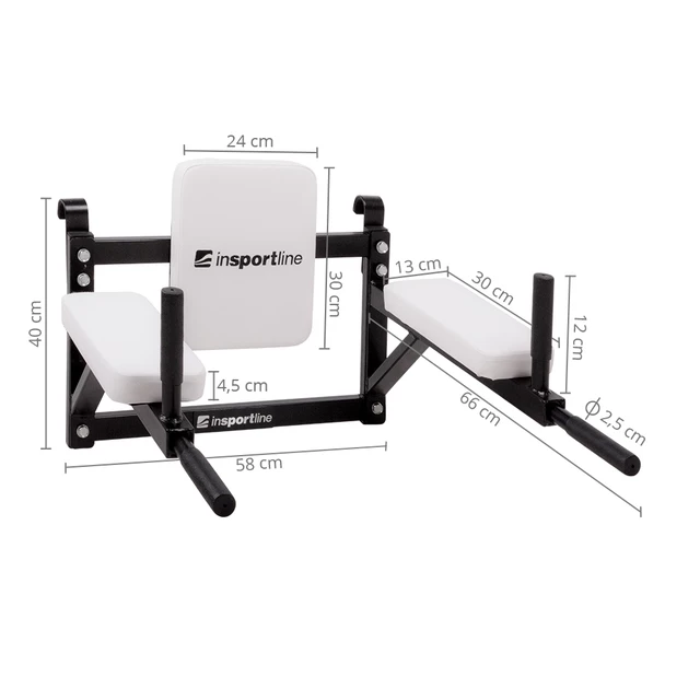 Wall-Mounted Dip Station 2v1 inSPORTline LCR-11114B