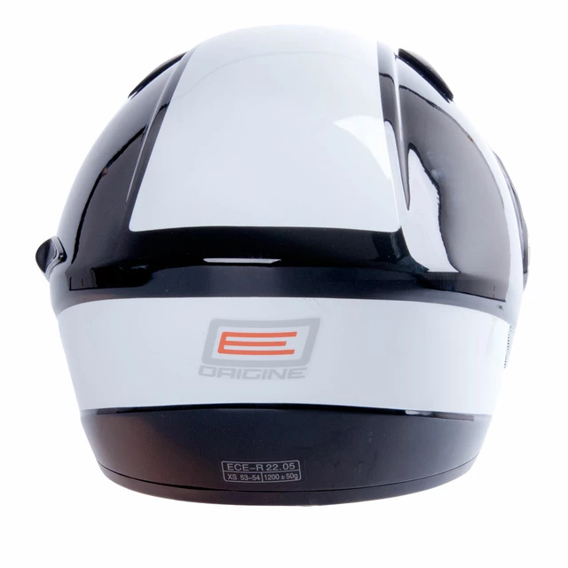 Moto helma ORIGINE V529 - černo-bílá