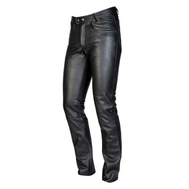 Men’s Leather Moto Pants Ozone Daft - 6XL - Black