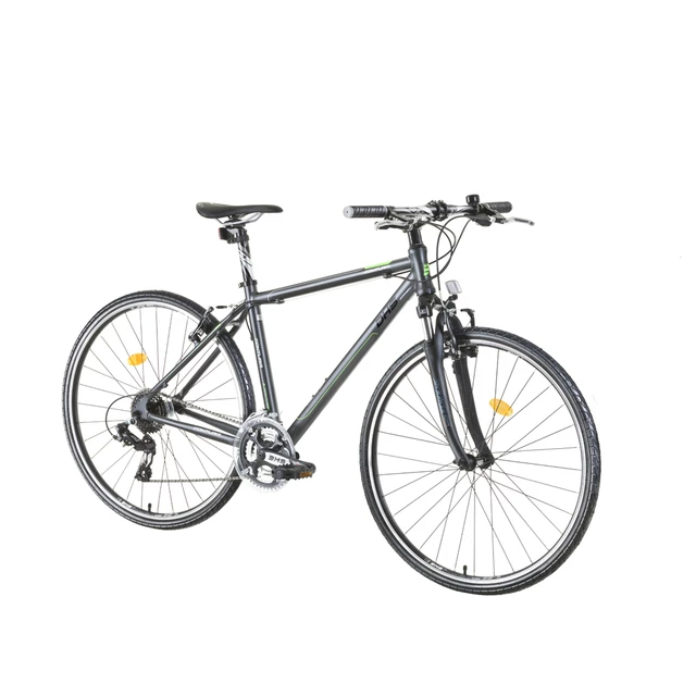 Crossový bicykel DHS Contura 2865 28" - model 2015 - šedo-zelená - šedo-zelená