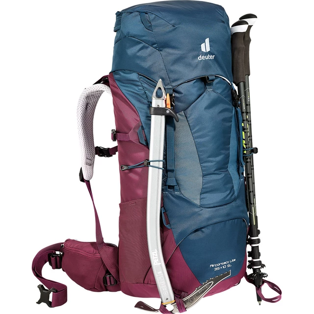 Hiking Backpack Deuter Aircontact Lite 35 + 10 SL - Marine-Blackberry