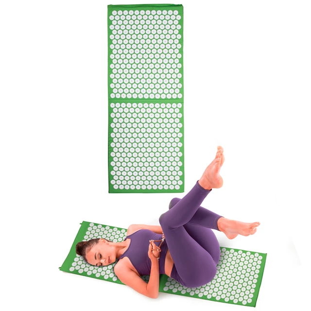 Acupressure Mat inSPORTline AKU-1000 125 x 50cm - Green