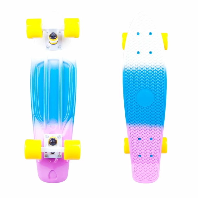 Pennyboard WORKER Sunbow 22ʺ - Green-Yellow-Red - Violet-Blue-White