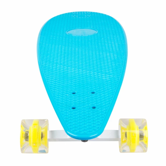 Plastový longboard WORKER Pike 36" se svítícími kolečky - modrá