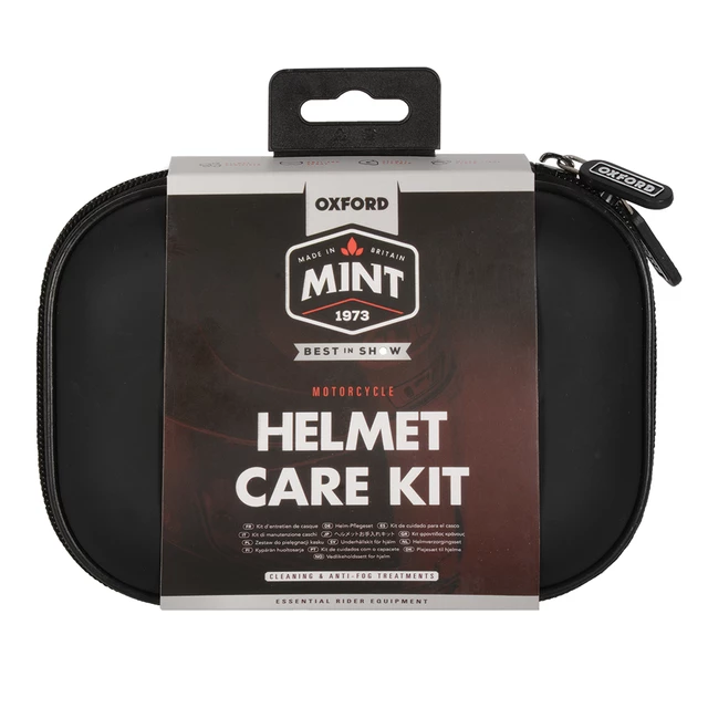 Sada prostriedkov na čistenie prilieb a plexi Mint Helmet Care Kit