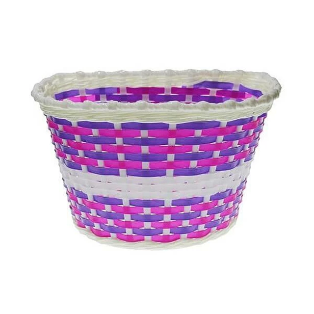 Children’s Bicycle Front Basket Nexelo White-Purple