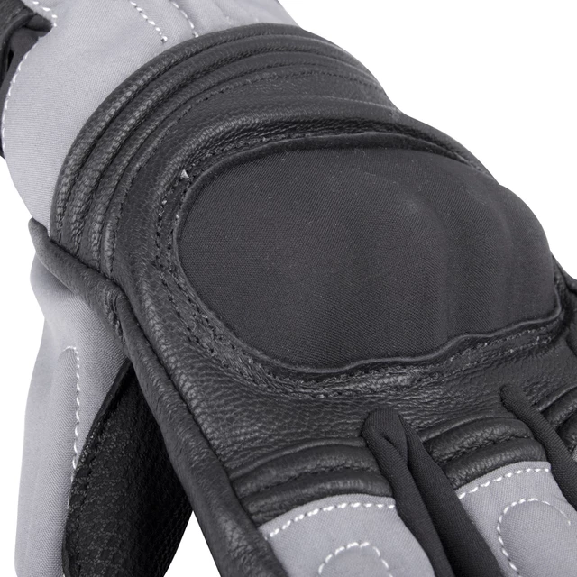Winter Leather/Textile Moto Gloves W-TEC NF-4004