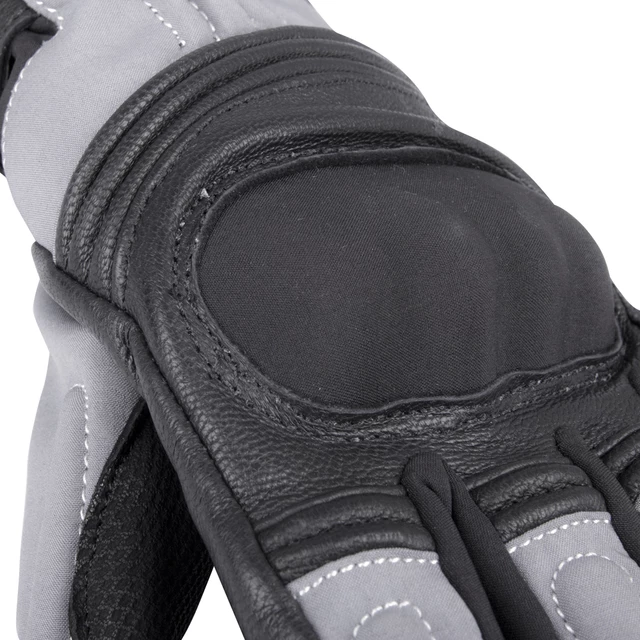 Winter Leder/Textil Motorradhandschuhe W-TEC NF-4004