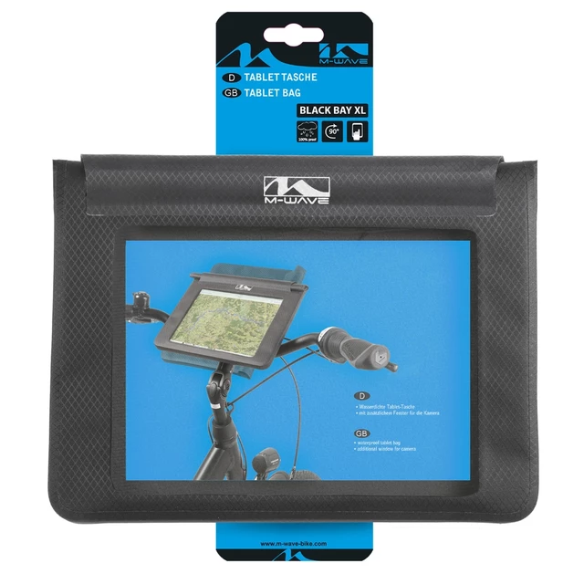 Handlebar Tablet Case M-Wave Black Bay XL