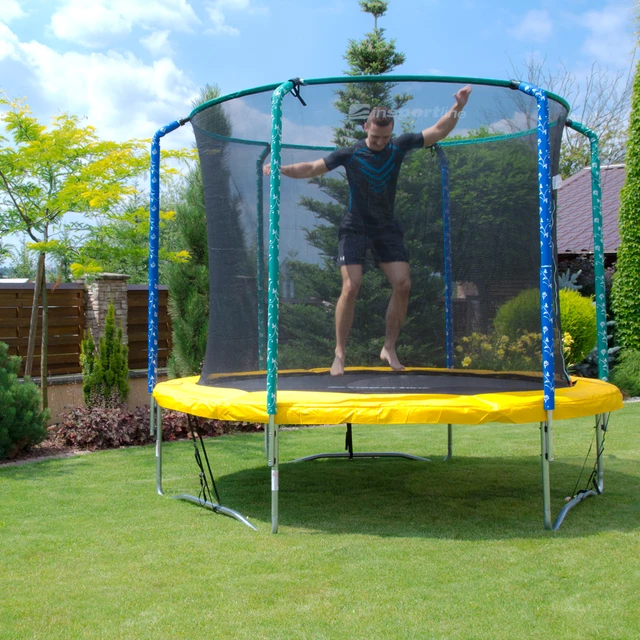 Trampolina z siatką ochronną inSPORTline Sun 244 cm