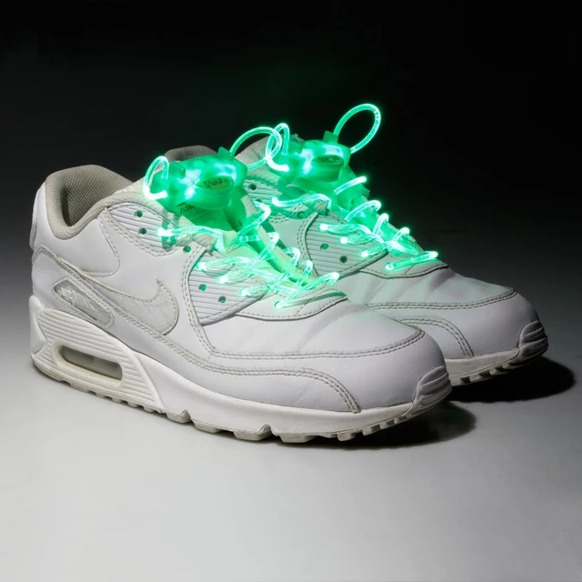 Light Up Shoelaces WORKER Platube 100cm - Green - Green