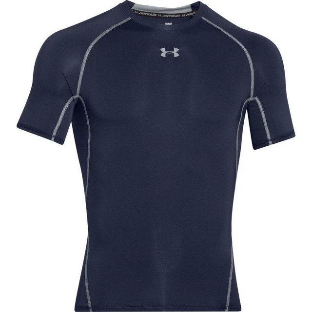 Pánske kompresné tričko Under Armour HG Armour SS - Midnight Navy