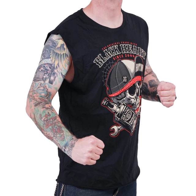 Sleeveless T-Shirt BLACK HEART Commander