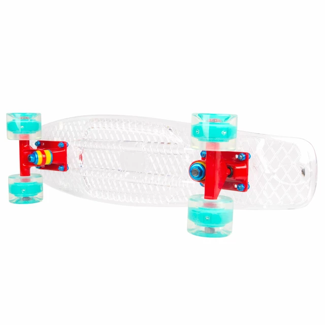 Penny board WORKER Transpy 100 22" se svítícími kolečky