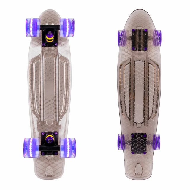 Penny Board WORKER Transpy 200 22” with Light Up Wheels