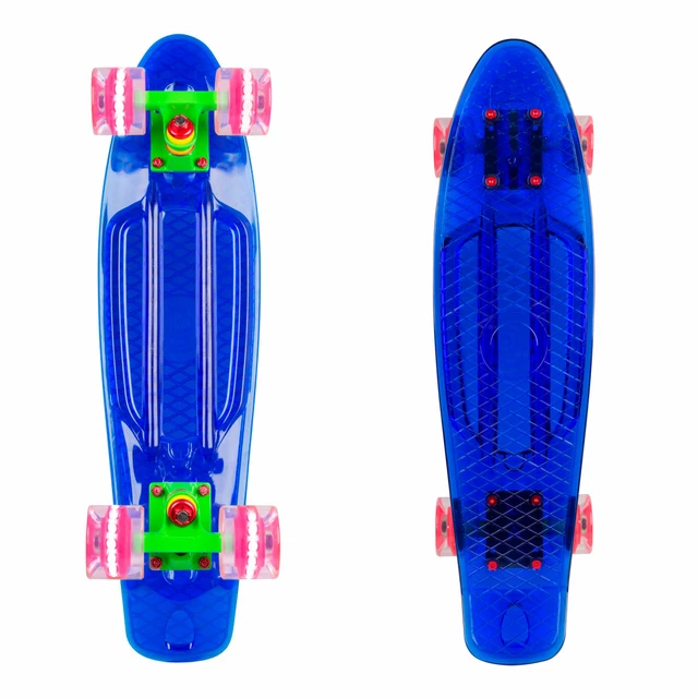 Pennyboard WORKER Transpy 400 22" so svietiacimi kolieskami