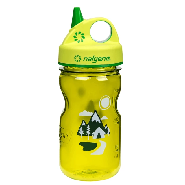 Children’s Water Bottle NALGENE Grip ‘n Gulp 350ml - Green Trail - Green Trail