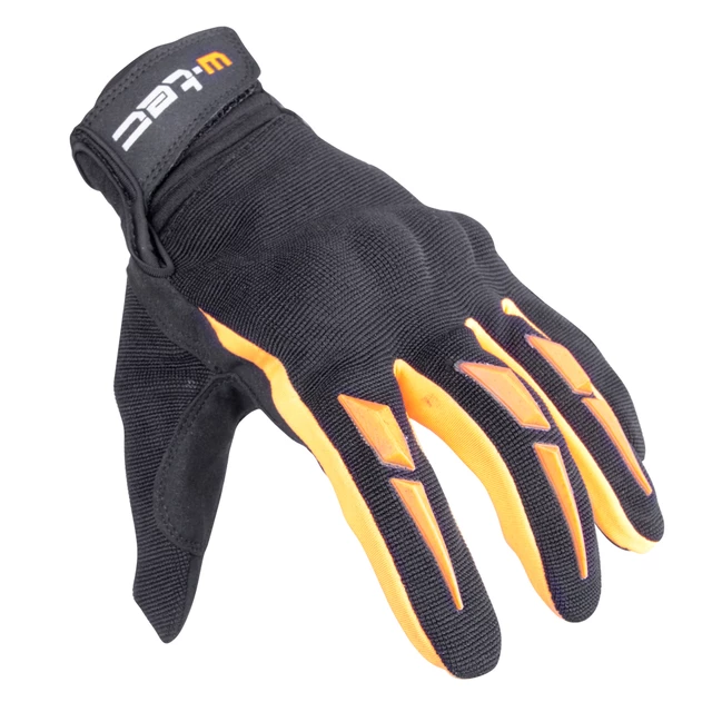 Moto Gloves W-TEC Hirshla GS-9044 - Orange-Black - Orange-Black