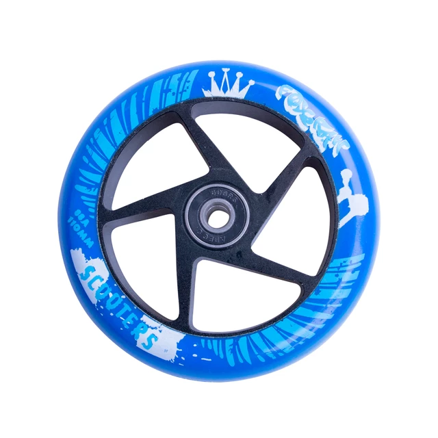 Spare Wheel for Scooter FOX PRO Raw 110 mm - Red-Black - Blue-Black