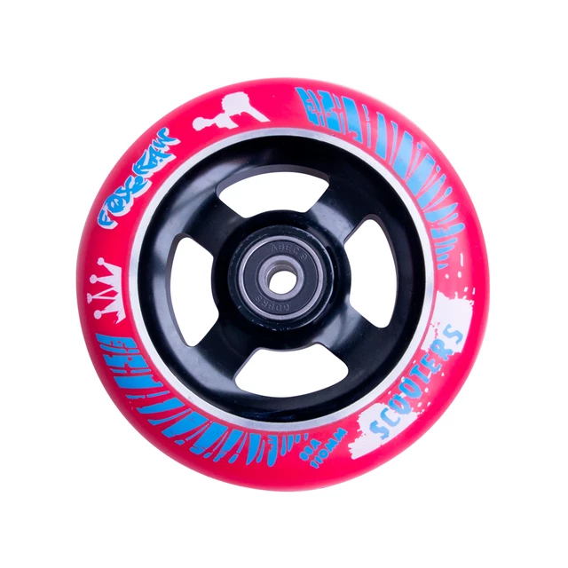 Spare Wheel for Scooter FOX PRO Raw 110 mm - Blue-Black II - Red-Black