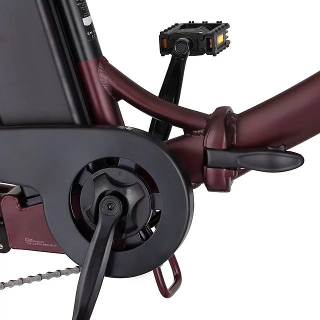 Skládací elektrokolo inSPORTline ISL Felior 468 Wh 20" - model 2026 - Velour Red