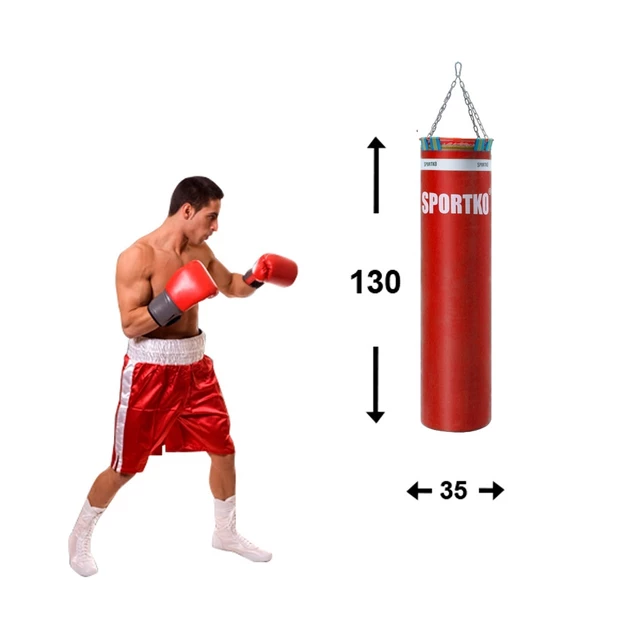 Boxovacie vrece SportKO Elite MP00 35x130 cm - červená