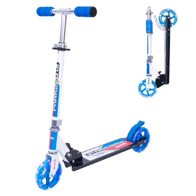 WORKER Cirky Kinderroller mit leuchtenden Rollen - gelb - blau