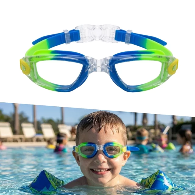 Juniorské plavecké brýle inSPORTline Aquanino - modro-zelená