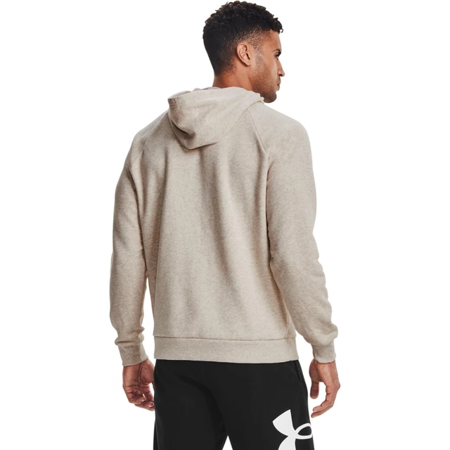 Men’s Hoodie Under Armour Rival Fleece Big Logo HD - Highland Buff Light Heather