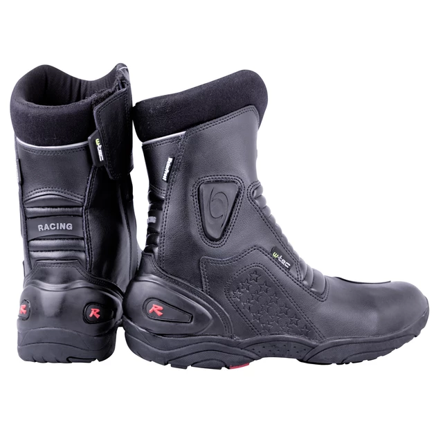 Leather Moto Boots W-TEC Benkoff