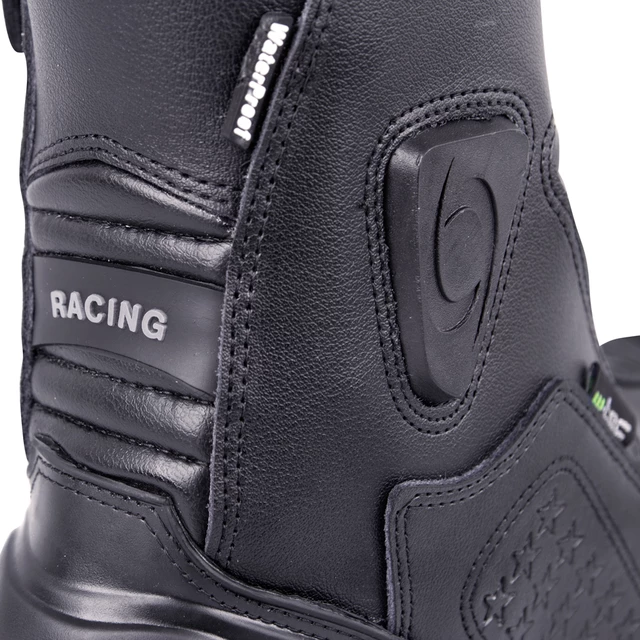 W-TEC NF-6052 Leder-Motorradstiefel - schwarz