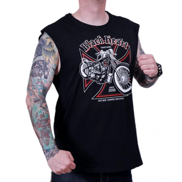 Sleeveless T-Shirt BLACK HEART Grinder