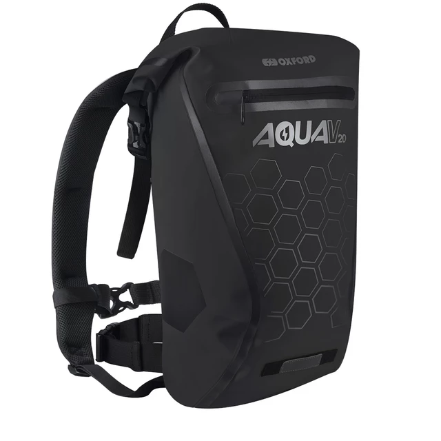 Waterproof Backpack Oxford Aqua V20 20L - Dark Blue - Black