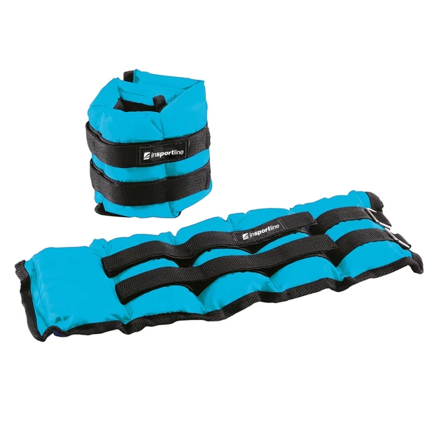 Adjustable Wrist / Ankle Weights inSPORTline BlueWeight 2x2 kg