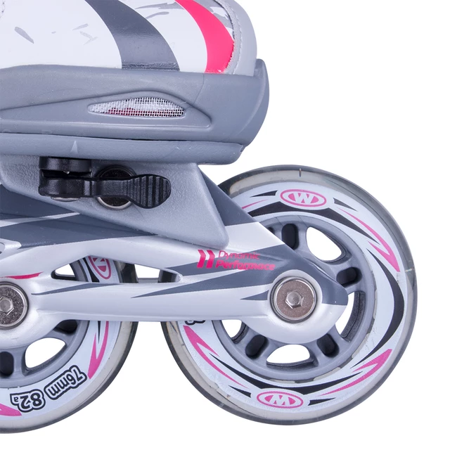 Adjustable Rollerblades WORKER Haasiko LED with Light-Up Wheels - Red