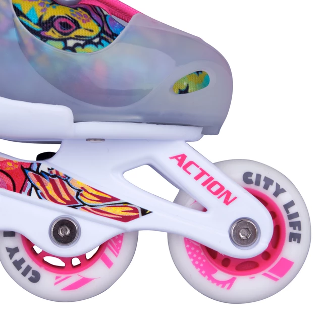 Adjustable Children’s Rollerblades with Light-Up Wheels Action Doly