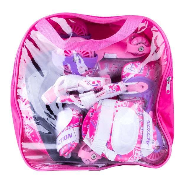 Children’s Roller Skating Set Action Darly Girl - Violet-White