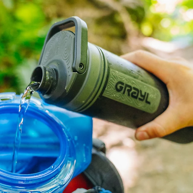 Water Purifier Bottle Grayl UltraPress - Camp Black