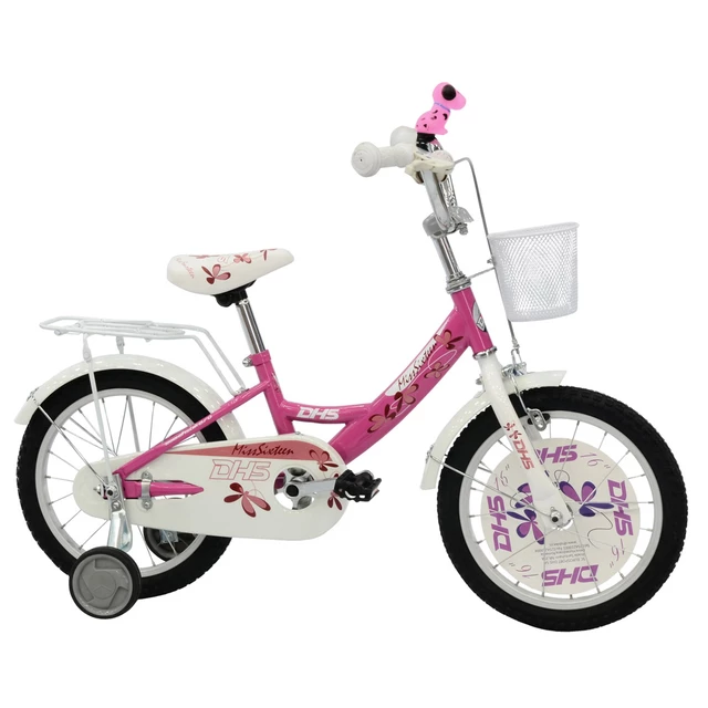Detský bicykel DHS 1402 Miss Fourteen 10" - ružová