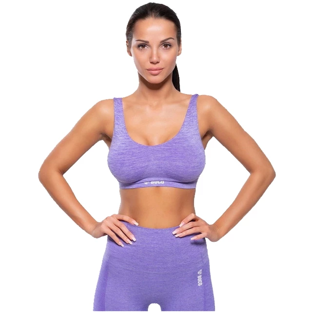 Damski top sportowy Boco Wear Violet Melange - Fioletowy