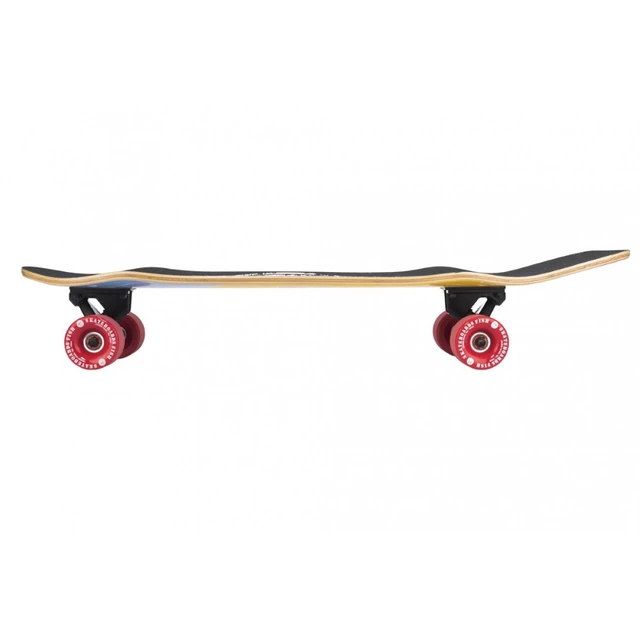 Mini longboard Fish Old School Cruiser Flounder 31" - Black-Red