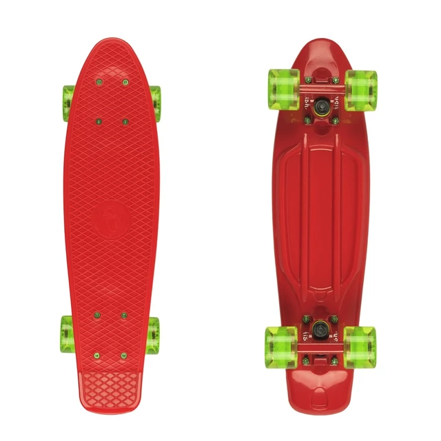 Penny Board Fish Classic 22” - Grey-White-Orange - Red-Red-Transparent Green