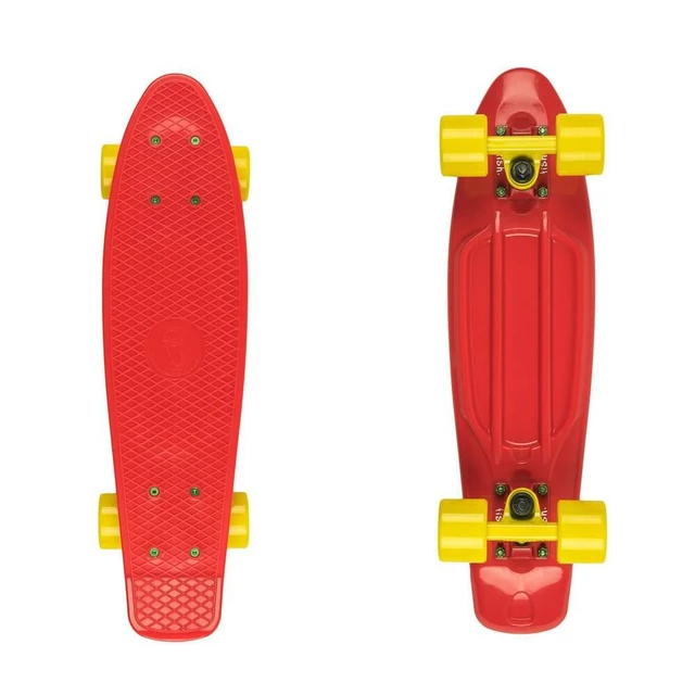 Penny Board Fish Classic 22” - Green/Orange - Red/Yellow