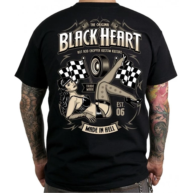 Тениска BLACK HEART Melisa - 3XL - черен