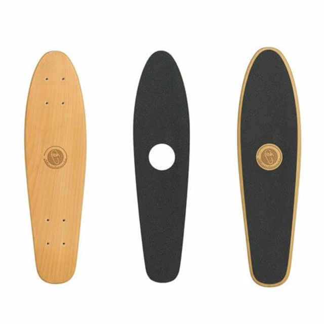 Penny Board Fish Classic Wood - 70s-Red-Black