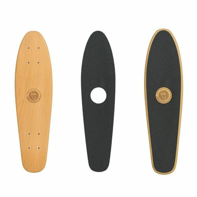 Penny Board Fish Classic Wood - Tape-Black-Transparent Blue