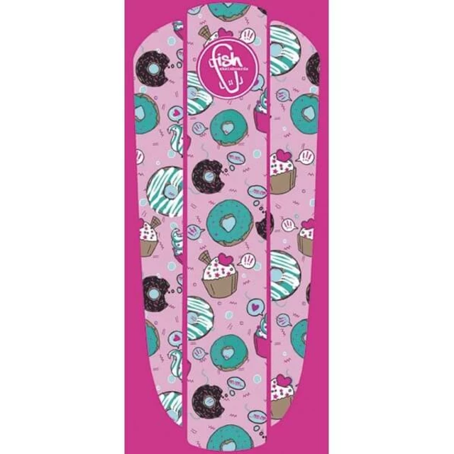 Penny Board Sticker Fish Classic 22” - Black Hawaii - Pink Donuts