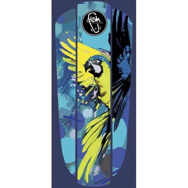 Penny Board Sticker Fish Classic 22” - Flowers - Blue Parrot