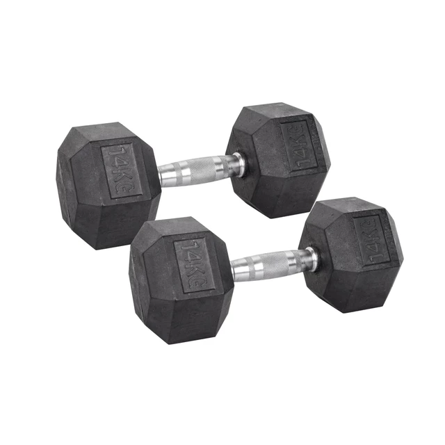 Hatszögű kézi súlyzó inSPORTline Hexsteel 2x 3-40 kg