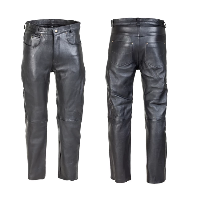 W-TEC Roster NF-1250 Herren Leder-Motorradhose - schwarz